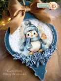Decoupage Rice Paper Christmas Santa Claus Winter Penguins Studio75