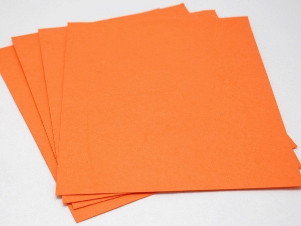 Papier czerpany, pomarańcz, 150 gram