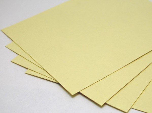Papier czerpany, żółty, 260 gram