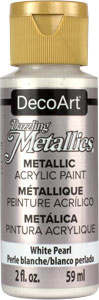 Farba metaliczna Dazzling biała perłowa - Deco Art