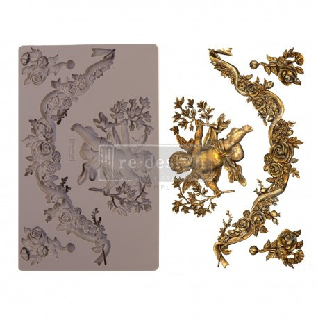 Foremka silikonowa -ornamenty - anioł  Divine Floral- Prima Redesign