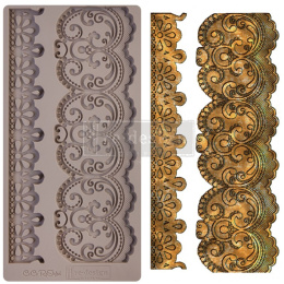 Foremka silikonowa -ornamenty - koronka Border Lace- Prima Redesign