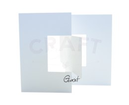 Baza do kartek z okienkiem15x15cm SWING biała Goatbox
