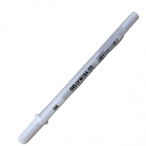 Biały żelopis SAKURA Długopis żelowy Gelly Roll 08
