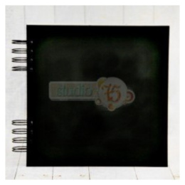 Album do scrapbookingu czarny - 30x30 cm - Studio75