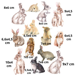 Decoupage Rice Paper Rabbits Hares Easter Studio75