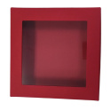 Pudełko na Kartkę z Okienkiem Czerwone 16x16 cm Eco Scrapbooking
