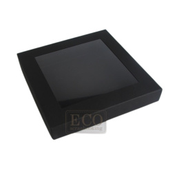 Pudełko na Kartkę Czarne z Okienkiem 16x16 cm Eco Scrapbooking