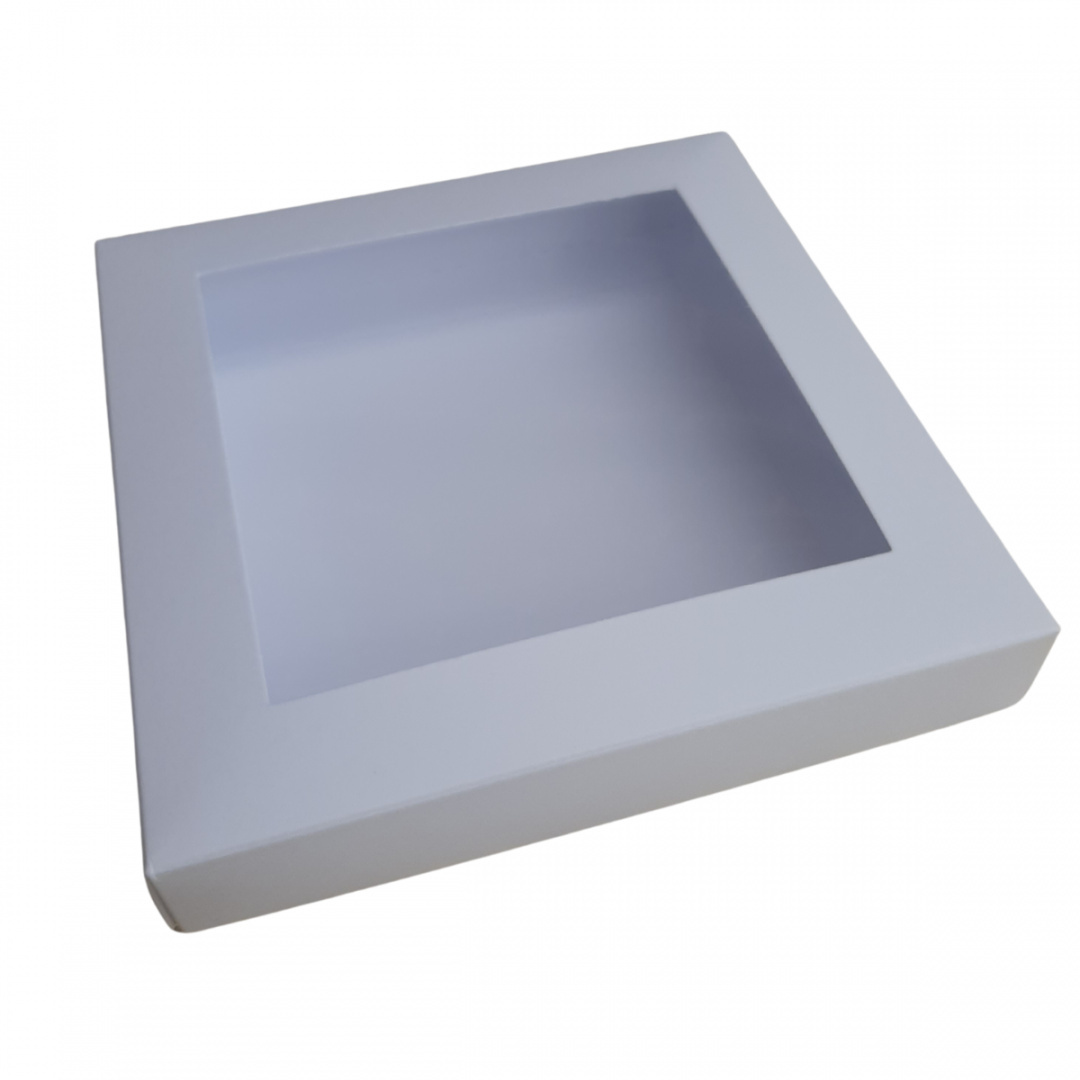Pudełko na kartkę - z okienkiem - 16X16 cm - białe - Eco Scrapbooking