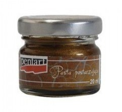 Pasta postrzajaca- Pentart - złoto antyczne - 20 ml