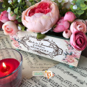 Papier Ryżowy Decoupage Różowe Kwiaty Peonie Studio75
