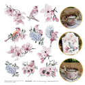Decoupage Rice Paper Magnolia Flowers Birds Studio75