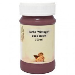Farba 'Vintage', gorzka czekolada / deep brown, 100 ml