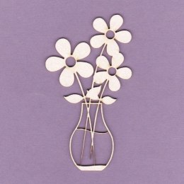 Wycinanka tekturowa - Kwiaty w wazonie - Crafty Moly