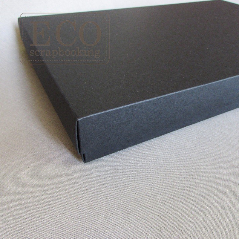 Pudełko papierowe w kolorze czarnym, 16x16 cm