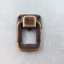 Metalowe zamknięcie do pudełek - wzór klamra - 3,5x2,5 cm