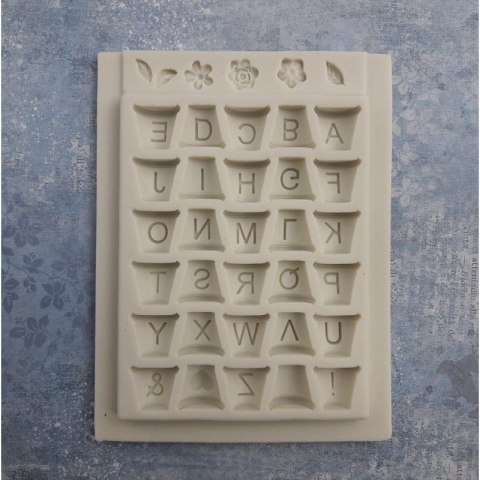 Foremka silikonowa alfabet na doniczkach