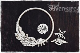 Tropical Adventure - Ramka z muszelkami - warstwowa KOŁO