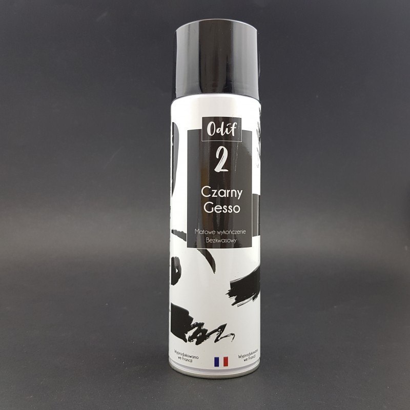 Czarne gesso w sprayu - Odif - 500 ml