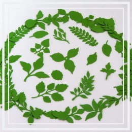 Listki z pianki foamiran - zielone