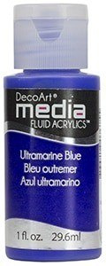 Płynny fluid akrylowy w kolorze niebieskim Ultramarine Blue