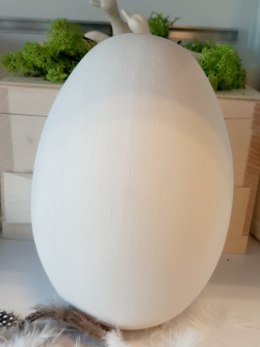 Jajo ceramiczne biskwitowe, 15 cm