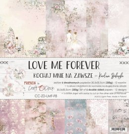 Love Me Forever 12x12 zestaw papierów