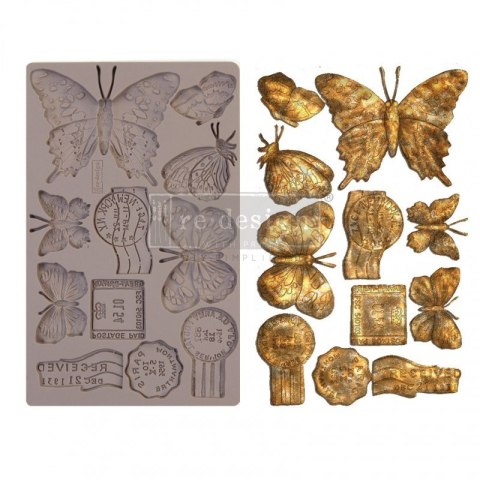 Foremka silikonowa motyle i znaczki  Prima Redesign