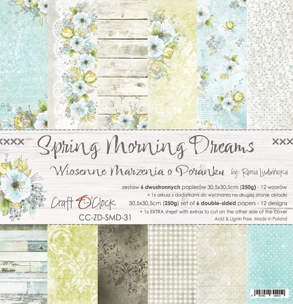 SPRING MORNING DREAMS - zestaw papierów 30,5x30,5cm