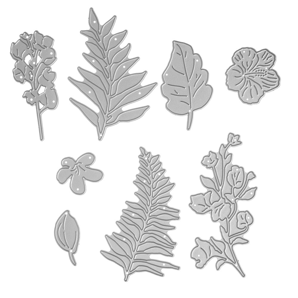 Zestaw wykrojników do papieru - kwiaty , liście, gałązki- Dp Craft